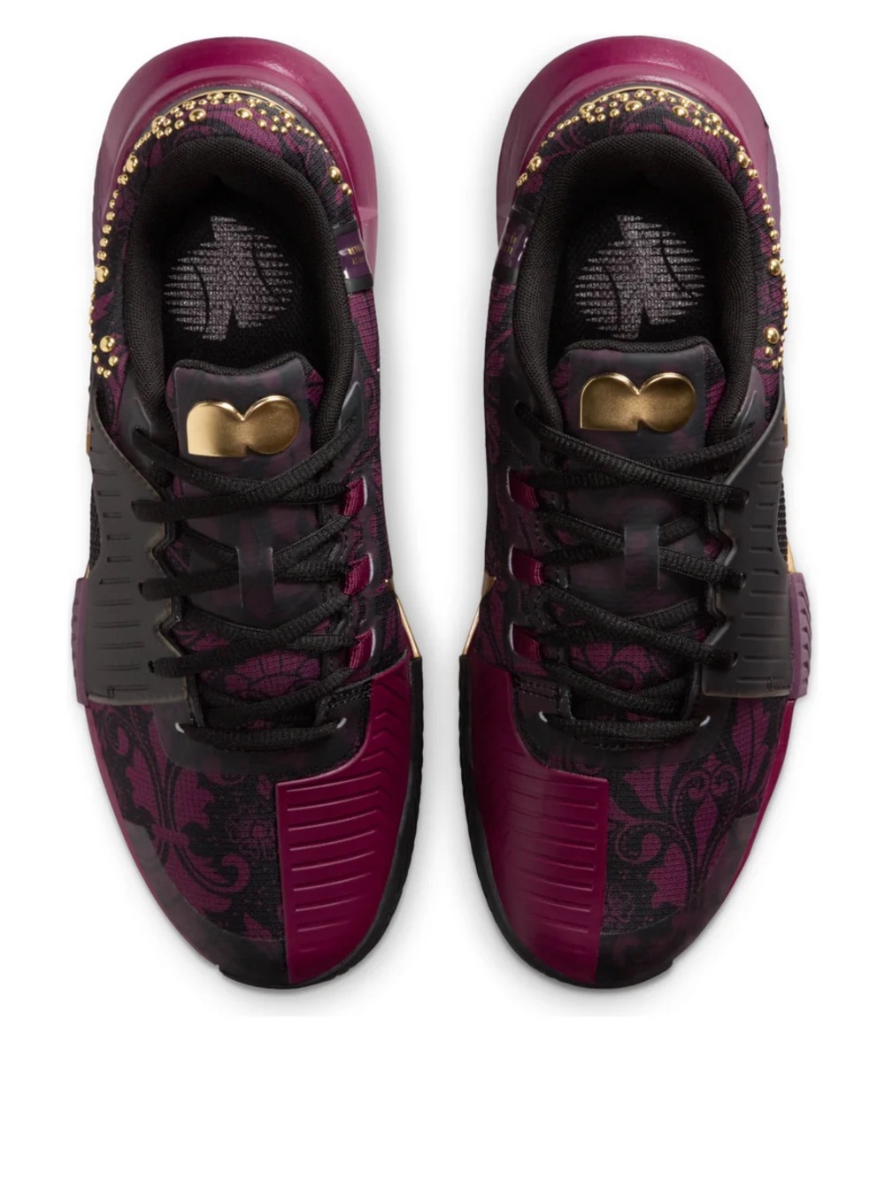 Nike HQ2553 601) Wmns Sz 6Nike W Zoom GP Challenge 1 Osaka HC Bordeaux Gold Bl - Picture 9 of 10